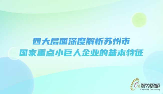 四大層面深度解析蘇州市國家重點小巨人企業(yè)的基本特征.jpg