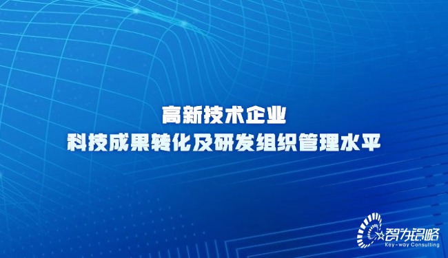 高新技術(shù)企業(yè)科技成果轉(zhuǎn)化及研發(fā)組織管理水平