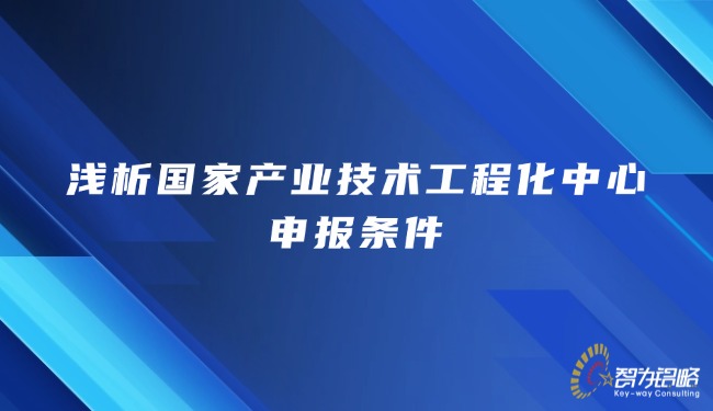 淺析國家產(chǎn)業(yè)技術工程化中心申報條件.jpg